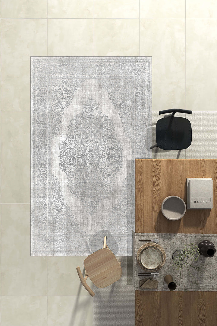 Minimal  Halı Örtüsü – Kaymaz, Yıkanabilir, Modern Halı  Desen