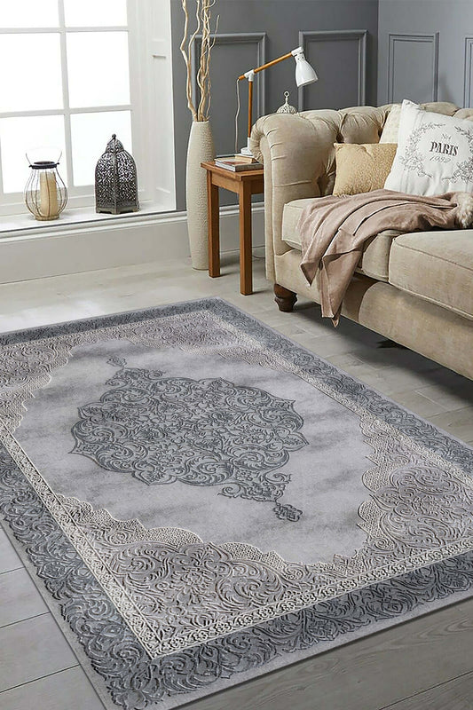 Minimal  Halı Örtüsü – Kaymaz, Yıkanabilir, Modern Halı Desen 3027