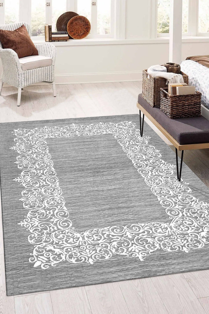 Minimal  Halı Örtüsü – Kaymaz, Yıkanabilir, Modern Halı Desen 3032