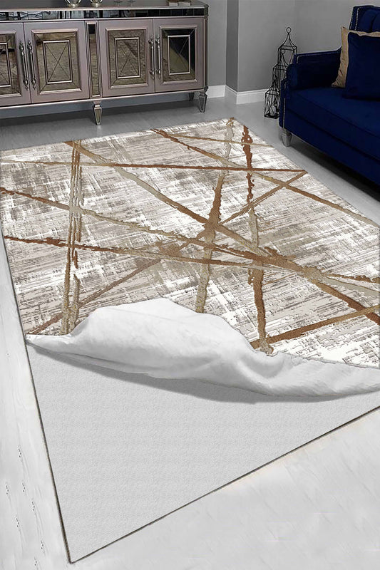 Minimal  Halı Örtüsü – Kaymaz, Yıkanabilir, Modern Halı Desen 3034