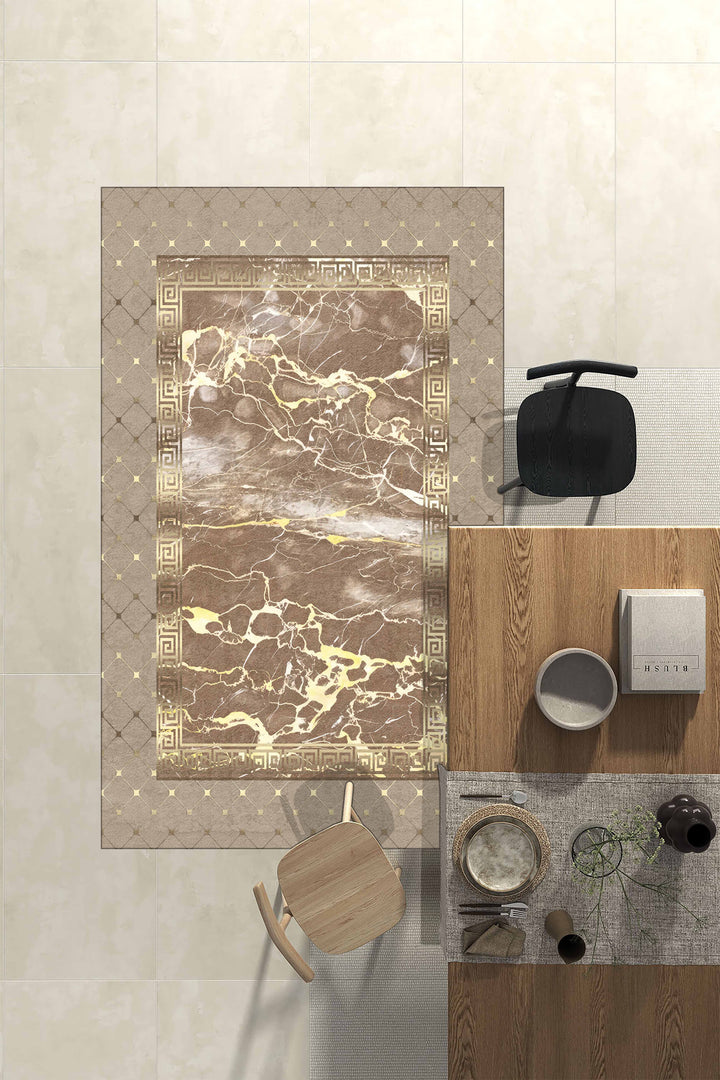 Minimal  Halı Örtüsü – Kaymaz, Yıkanabilir, Modern Halı Desen 3035