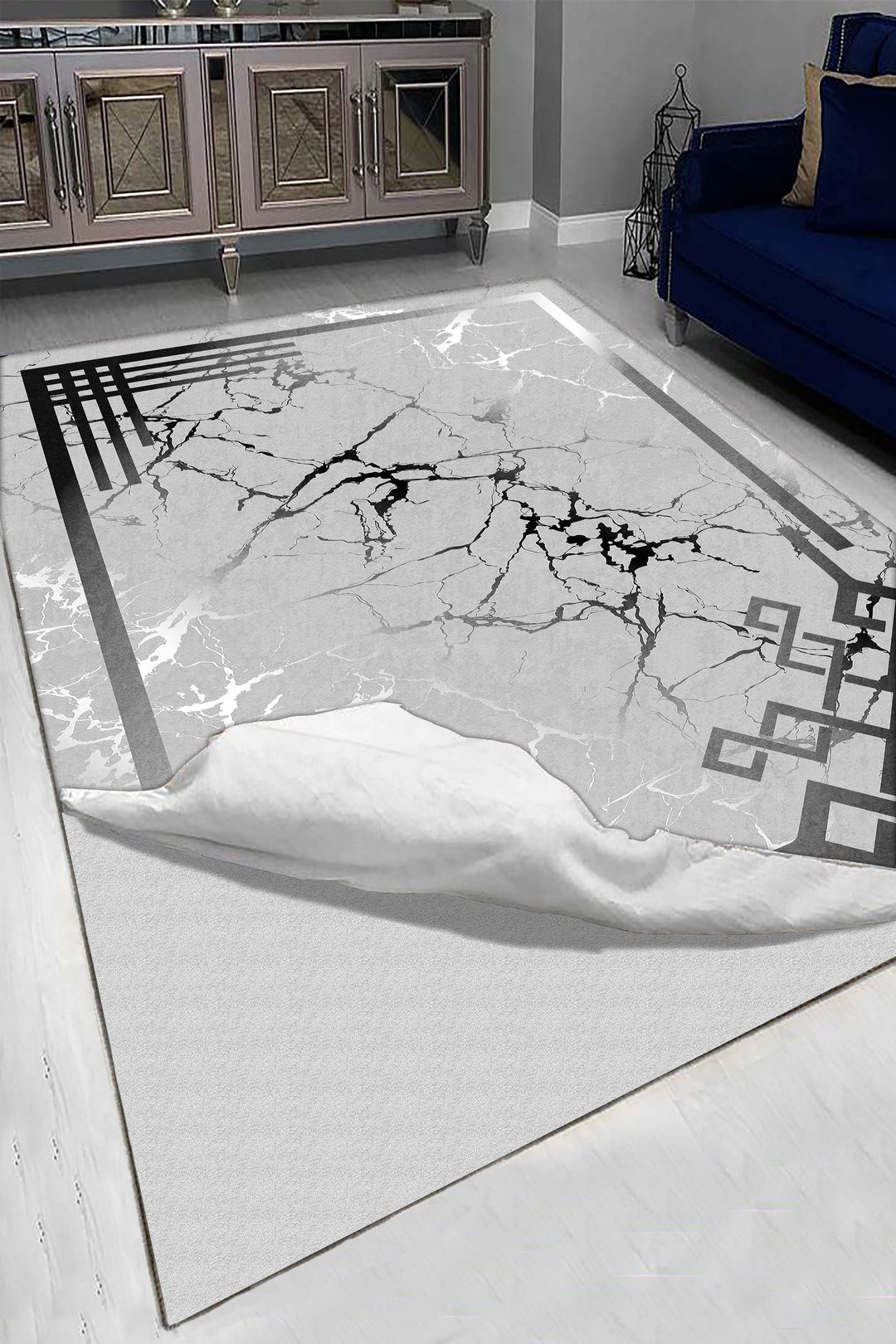 Minimal  Halı Örtüsü – Kaymaz, Yıkanabilir, Modern Halı Desen 3037