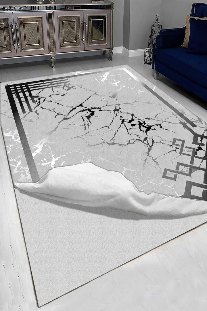 Minimal  Halı Örtüsü – Kaymaz, Yıkanabilir, Modern Halı Desen 3037