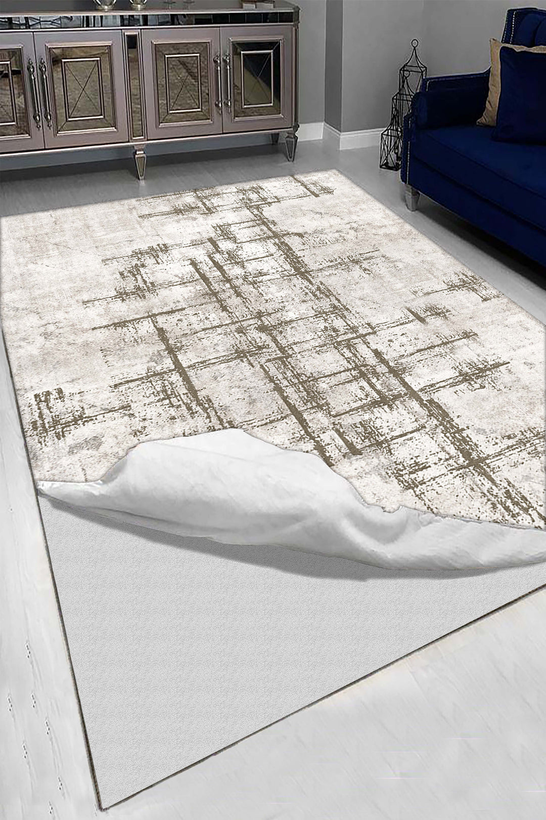 Minimal  Halı Örtüsü – Kaymaz, Yıkanabilir, Modern Halı Desen 3042