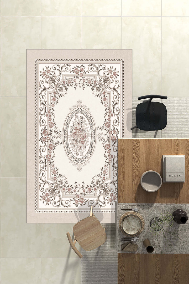 Minimal  Halı Örtüsü – Kaymaz, Yıkanabilir, Modern Halı Desen 3045