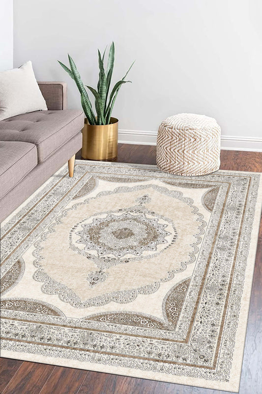 Minimal  Halı Örtüsü – Kaymaz, Yıkanabilir, Modern Halı Desen 3046