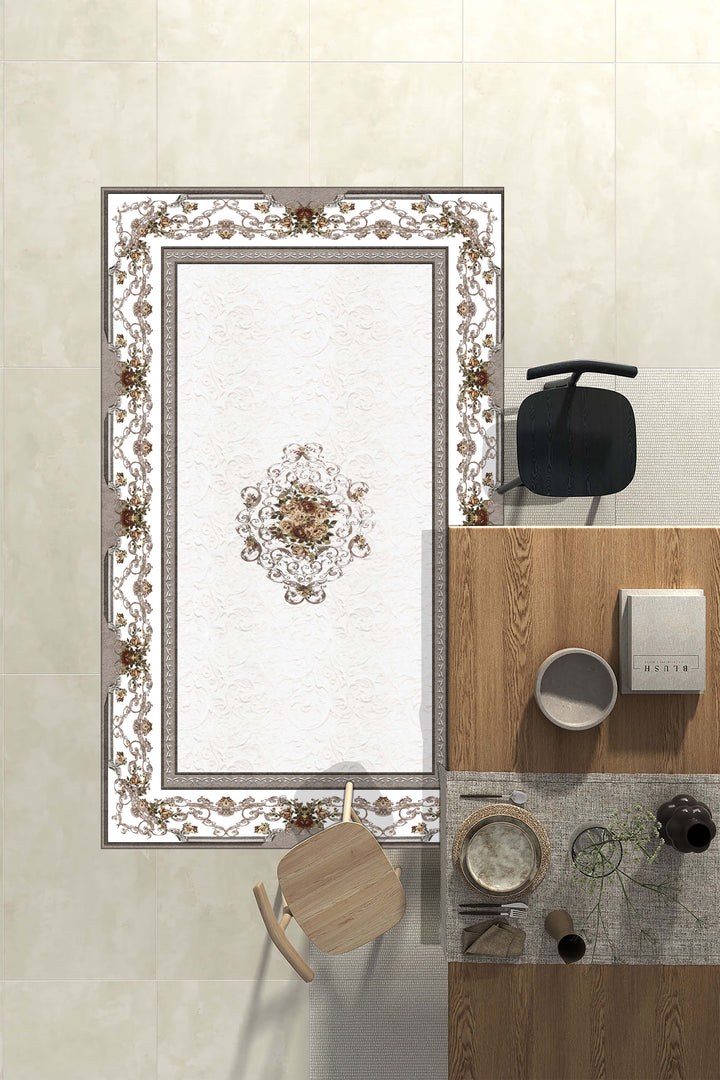 Minimal  Halı Örtüsü – Kaymaz, Yıkanabilir, Modern Halı Desen 3047
