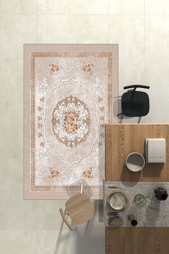 Minimal  Halı Örtüsü – Kaymaz, Yıkanabilir, Modern Halı Desen 3048